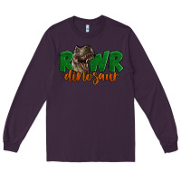 Plum Rawr Dinosaur Long Sleeve Tee - LillyAllenDesigns