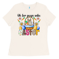 Bone Oh For Peeps Sake Easter Ladies Tee - CowhideDigitalArt