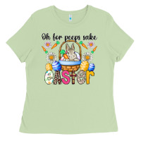 Matcha Oh For Peeps Sake Easter Ladies Tee - CowhideDigitalArt