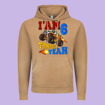 I'am Six Truck Yeah Vintage Hoodie Designed By Artiststas