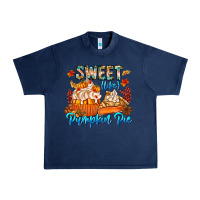 Navy Sweet Like Pumpkin Pie Urban Heavy Tee - CowhideDigitalArt