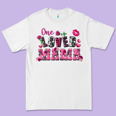 One Loved Mama Valentine's Day Premium Tee Designed By Fadigitalartstudio