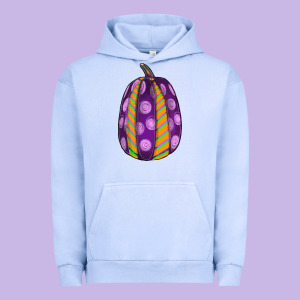 Watercolor Halloween Pumpkin Urban Hoodie Designed By Ranaportraitstore