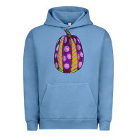 Pigment Pebble Blue watercolor halloween pumpkin Urban Hoodie - RanaPortraitStore