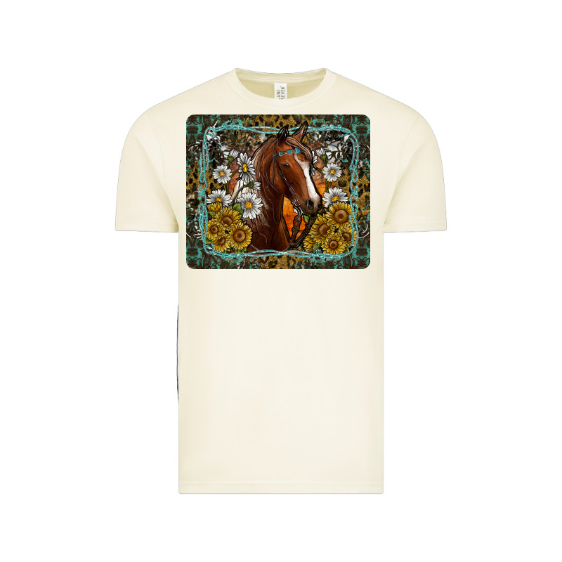 Western Horse Mouse Pad Vintage Tee by CowhideDigitalArt | Teevron