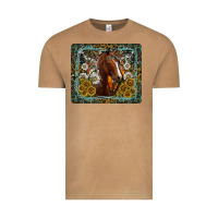 Vintage Camel Western Horse Mouse Pad Vintage Tee - CowhideDigitalArt