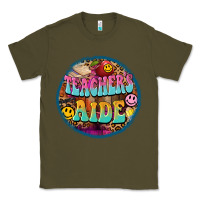 Army Green western groovy teachers aide Classic Tee - BarkalooDesign