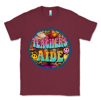 Burgundy western groovy teachers aide Classic Tee - BarkalooDesign