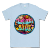 Dusty Blue western groovy teachers aide Classic Tee - BarkalooDesign