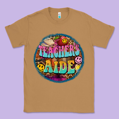 Western Groovy Teachers Aide Classic Tee Designed By Barkaloodesign