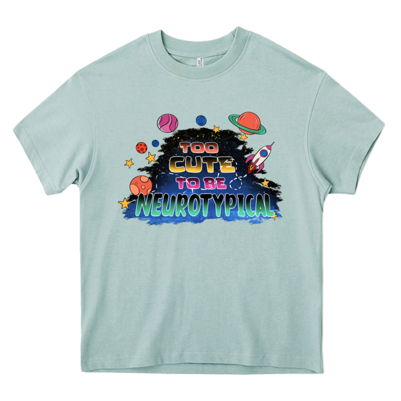 Too Cute To Be Neurotypical Heavy Core Tee by FaDigitalArtStudio | Teevron