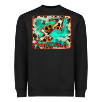 Black Sagittarius turquoise cowhide Heavyweight Sweatshirt - RanaPortraitStore