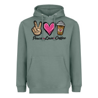 Sage peace love coffee Heavyweight Hoodie - Jasminsmagicworld