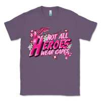 Lavender Not all heroes wear capes Cancer Awareness Classic Tee - FaDigitalArtStudio