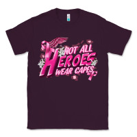 Plum Not all heroes wear capes Cancer Awareness Classic Tee - FaDigitalArtStudio