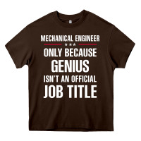 Chocolate Brown gift for genius mechanical engineer Heavy Core Tee - DesigneFamous