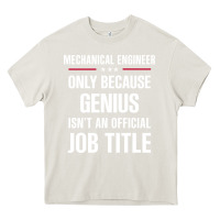 Cream gift for genius mechanical engineer Heavy Core Tee - DesigneFamous
