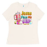 Bone Jesus Fills My Cup Easter Ladies Tee - CowhideDigitalArt