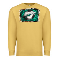 Antique Gold Soccer Lips Premium Sweatshirt - Jasminsmagicworld