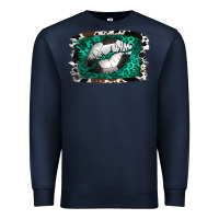Navy Soccer Lips Premium Sweatshirt - Jasminsmagicworld