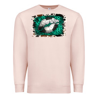 Pale Pink Soccer Lips Premium Sweatshirt - Jasminsmagicworld