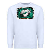 White Soccer Lips Premium Sweatshirt - Jasminsmagicworld