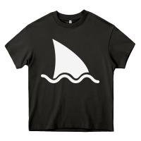 Asphalt shark fin Heavy Core Tee - DesigneFamous