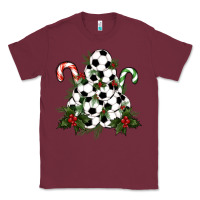 Burgundy soccer tree Christmas Classic Tee - RanaPortraitStore