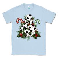Dusty Blue soccer tree Christmas Classic Tee - RanaPortraitStore