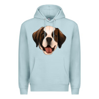 Blue Mist st bernard Premium Hoodie - Jasminsmagicworld