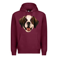 Burgundy st bernard Premium Hoodie - Jasminsmagicworld