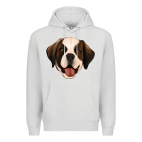 Dove Grey st bernard Premium Hoodie - Jasminsmagicworld
