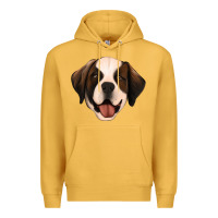 Mustard st bernard Premium Hoodie - Jasminsmagicworld