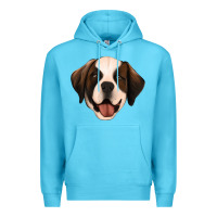 Ocean Blue st bernard Premium Hoodie - Jasminsmagicworld