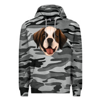 Slate Camo st bernard Premium Hoodie - Jasminsmagicworld