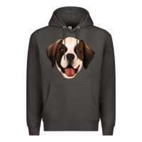 Smoke st bernard Premium Hoodie - Jasminsmagicworld