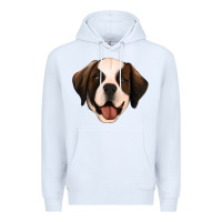 White st bernard Premium Hoodie - Jasminsmagicworld