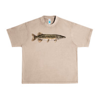 French Oak Northern Pike Fish Illustrations Urban Heavy Tee - LillyAllenDesigns