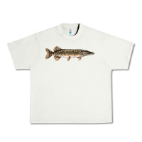 Pistachio Northern Pike Fish Illustrations Urban Heavy Tee - LillyAllenDesigns