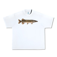 White Northern Pike Fish Illustrations Urban Heavy Tee - LillyAllenDesigns