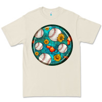 Bone baseball with sunflower round earrings Premium Tee - BundleAndBundleShop