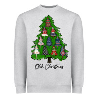 Heather Grey ohh Christmas trees Heavyweight Sweatshirt - RanaPortraitStore