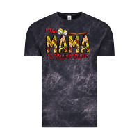 Cloud Black this mama is raising ballers softball and baseball Vintage Tee - CowhideDigitalArt