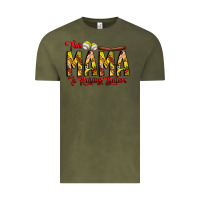 Vintage Olive this mama is raising ballers softball and baseball Vintage Tee - CowhideDigitalArt