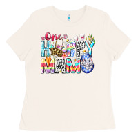 Bone One Happy Mama Easter Bunny Ladies Tee - CowhideDigitalArt