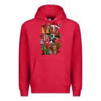 Cardinal Christmas ho ho ho cow Premium Hoodie - BarkalooDesign
