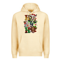 Pina Colada Christmas ho ho ho cow Premium Hoodie - BarkalooDesign