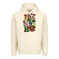 Sandshell Christmas ho ho ho cow Premium Hoodie - BarkalooDesign