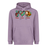 Lavender Peace Love Cows Heavyweight Hoodie - Jasminsmagicworld
