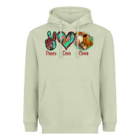 Matcha Peace Love Cows Heavyweight Hoodie - Jasminsmagicworld